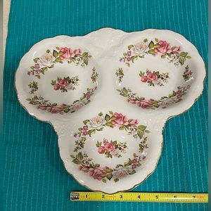 Vintage 3 bowl platter